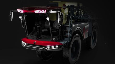 Le six-cylindres Cumins de 7,6 L développant 310 ch est positionné derrière la cuve. Le six-cylindres Cumins de 7,6 L développant 310 ch est positionné derrière la cuve.